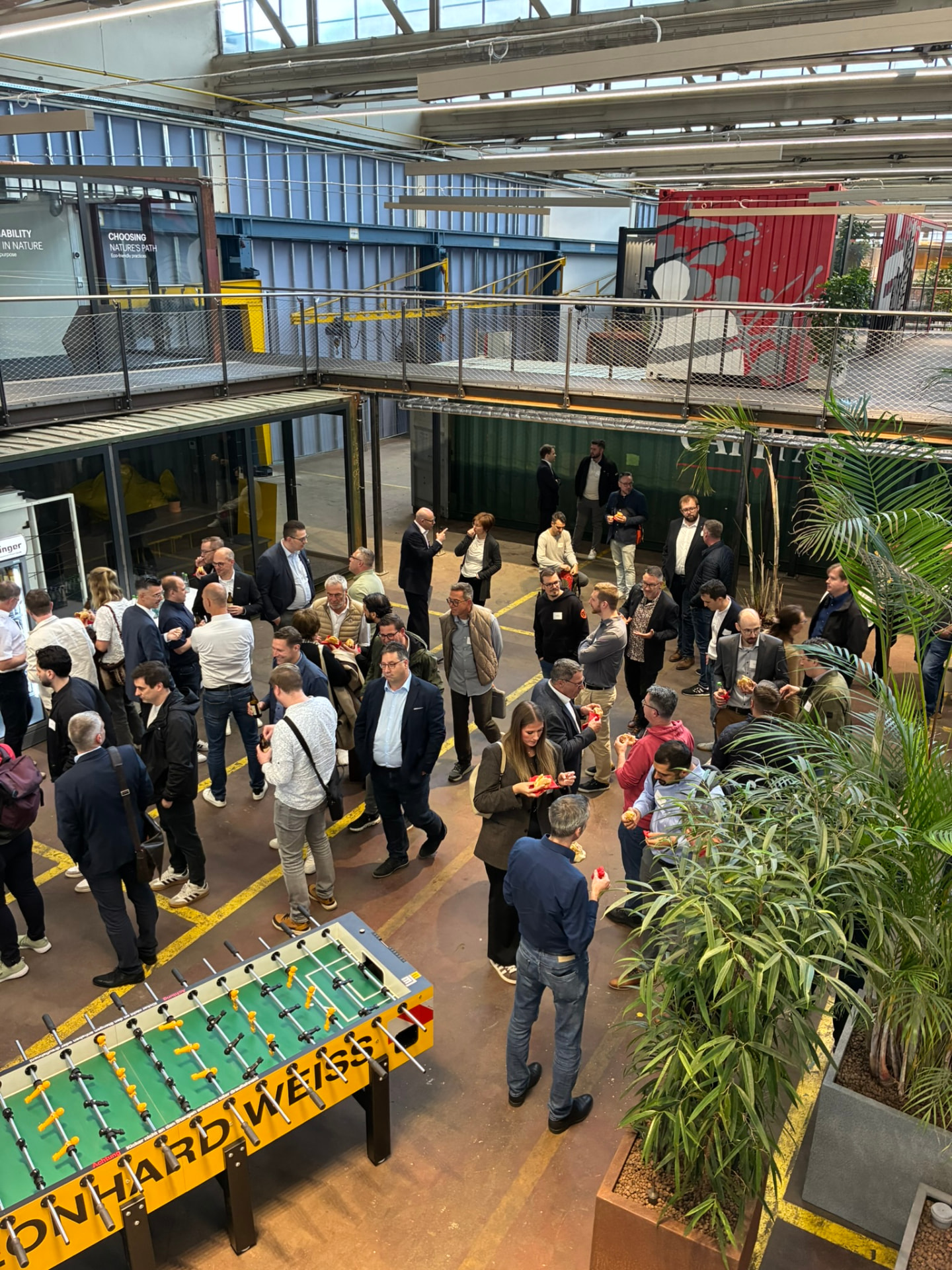 Networking beim Event im hive Göppingen