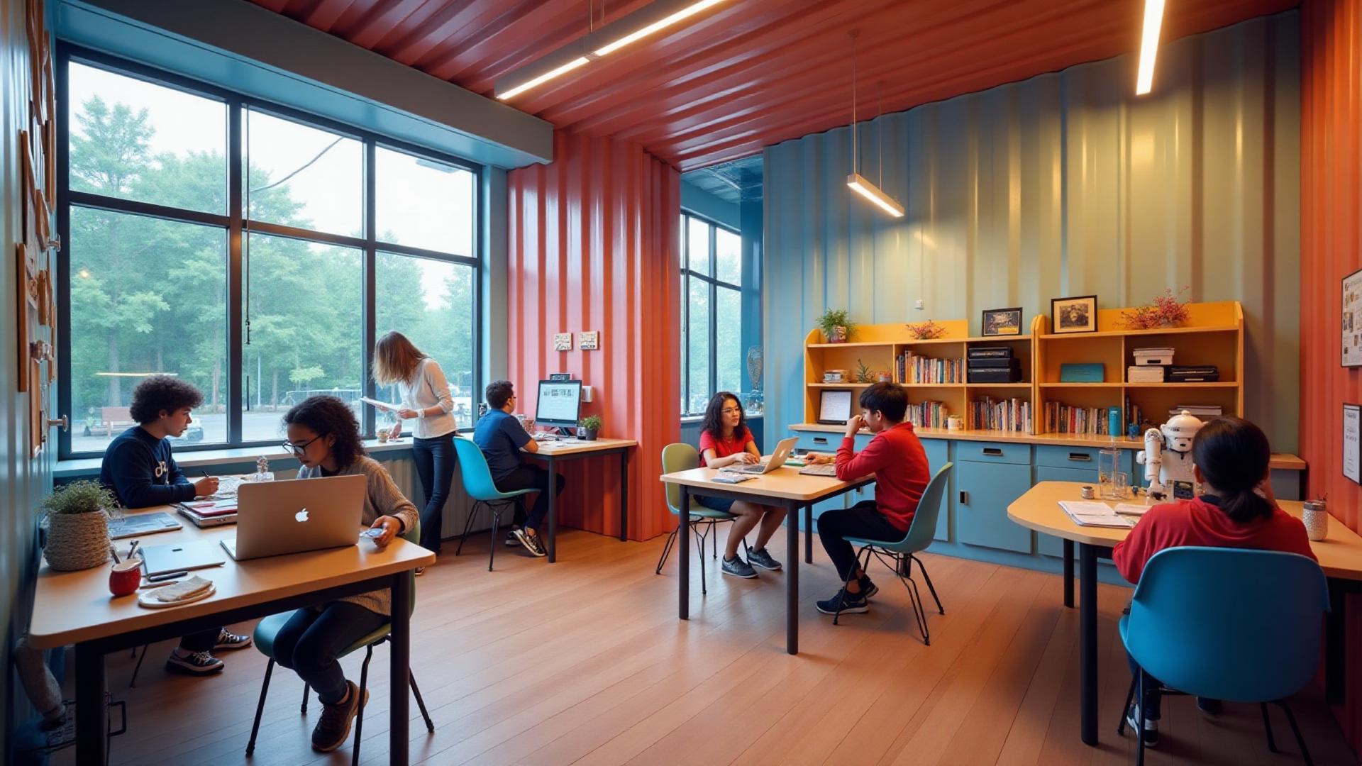 HIVE Education - Moderne Lernräume in upgecycelten Containern